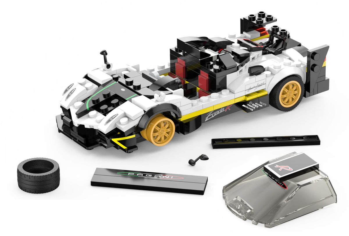 Licencirani auto na daljinsko upravljanje i sastavljanje 1:28 Pagani Zonda R RASTAR - bijeli