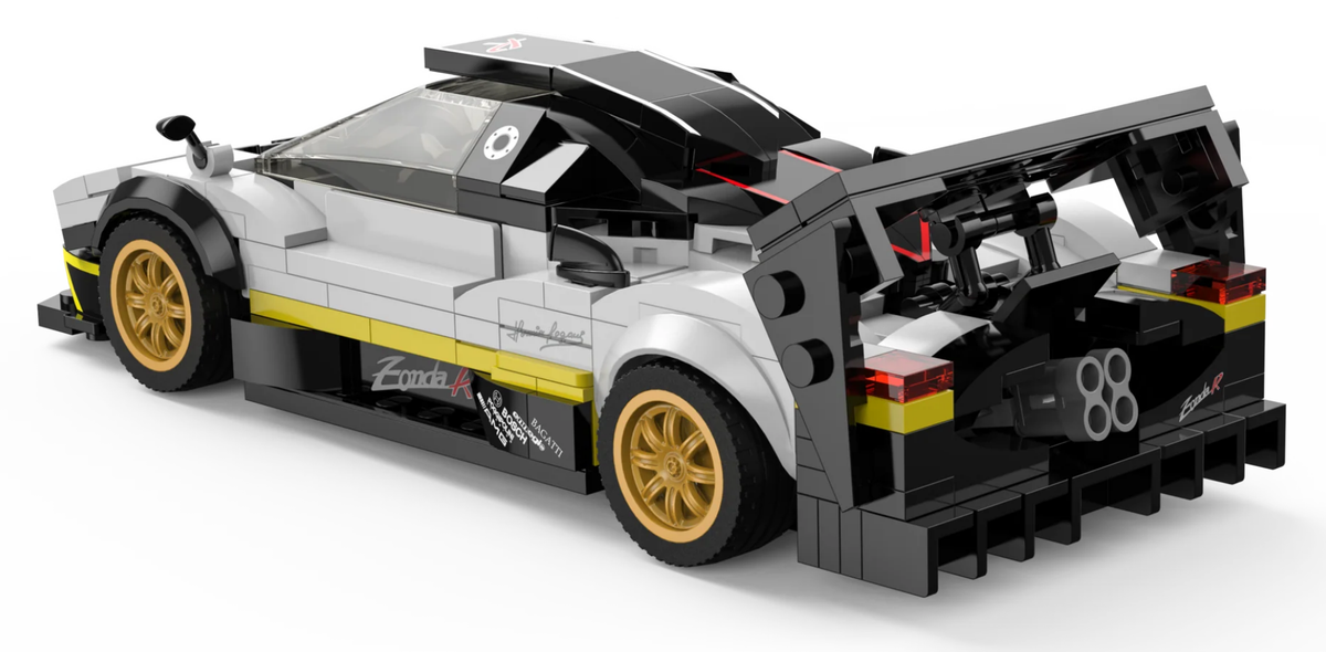Licencirani auto na daljinsko upravljanje i sastavljanje 1:28 Pagani Zonda R RASTAR - bijeli
