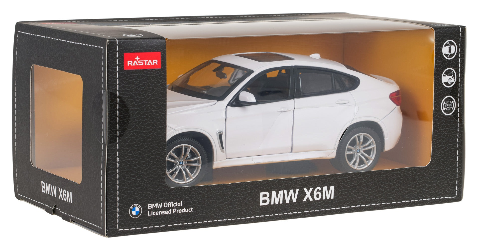 Licencirani metalni auto na daljinsko upravljanje 1:24 BMW X6M RASTAR - bijeli