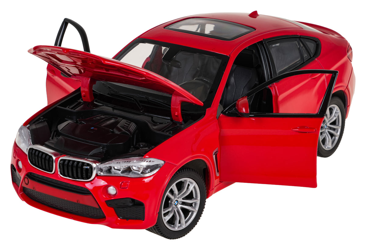 Licencirani metalni auto na daljinsko upravljanje 1:24 BMW X6M RASTAR - crveni