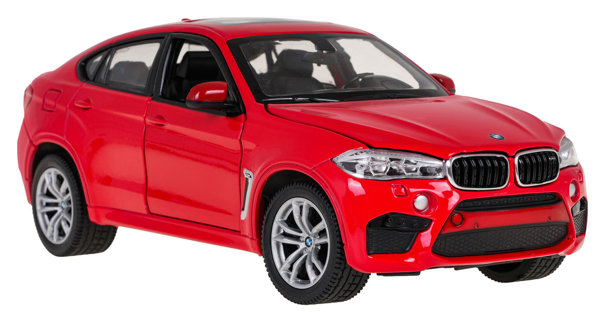 Licencirani metalni auto na daljinsko upravljanje 1:24 BMW X6M RASTAR - crveni