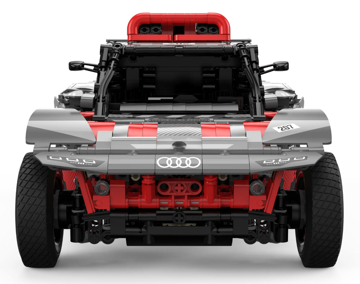 Licencirani auto na daljinsko upravljanje i sastavljanje 1:14 Audi RS Q e-tron RASTAR - 1046 elemenata - sivi