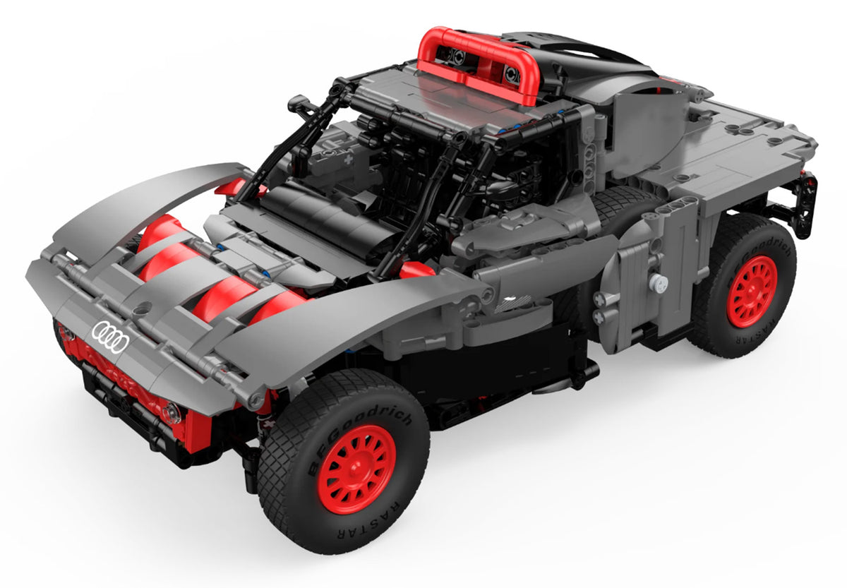 Licencirani auto na daljinsko upravljanje i sastavljanje 1:14 Audi RS Q e-tron RASTAR - 1046 elemenata - sivi