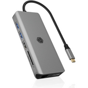 ICY BOX IB-DK4061-CPD Žičano USB 3.2 Gen 1 (3.1 Gen 1) Type-C Sivo