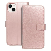 Forcell MEZZO Book case za IPHONE 14 Plus mandala rose gold