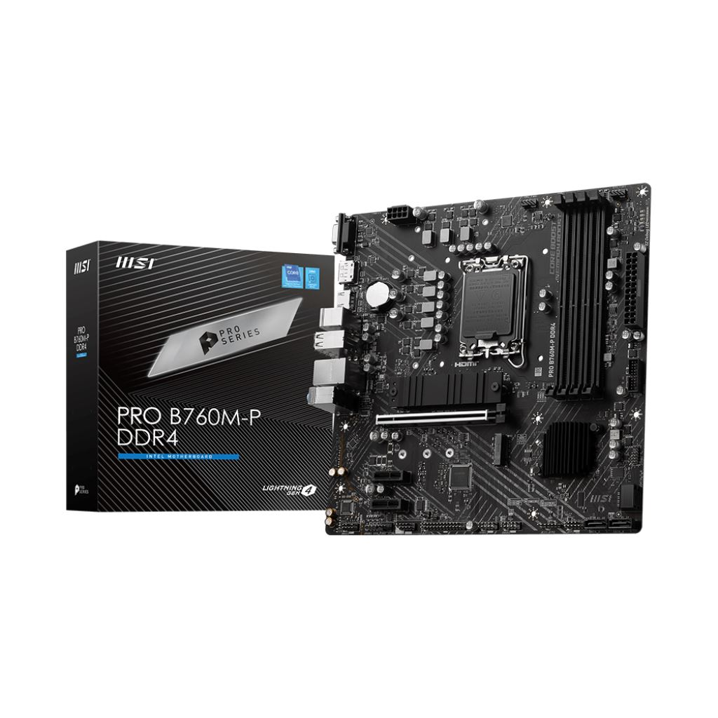 MSI PRO B760M-P DDR4 matična ploča Intel B760 LGA 1700 Mikro ATX