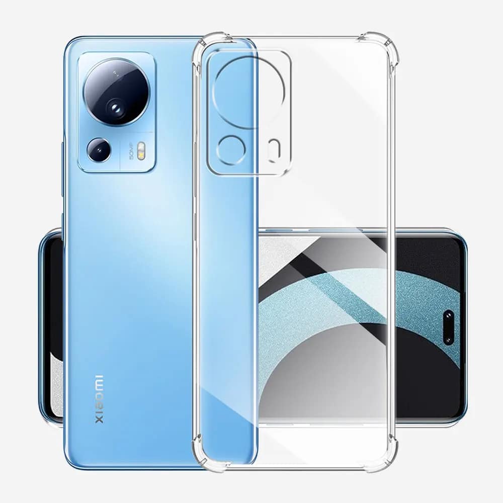 Techsuit Shockproof Clear Silicone prozorna maskica odporna na udarce za Xiaomi 13 Lite