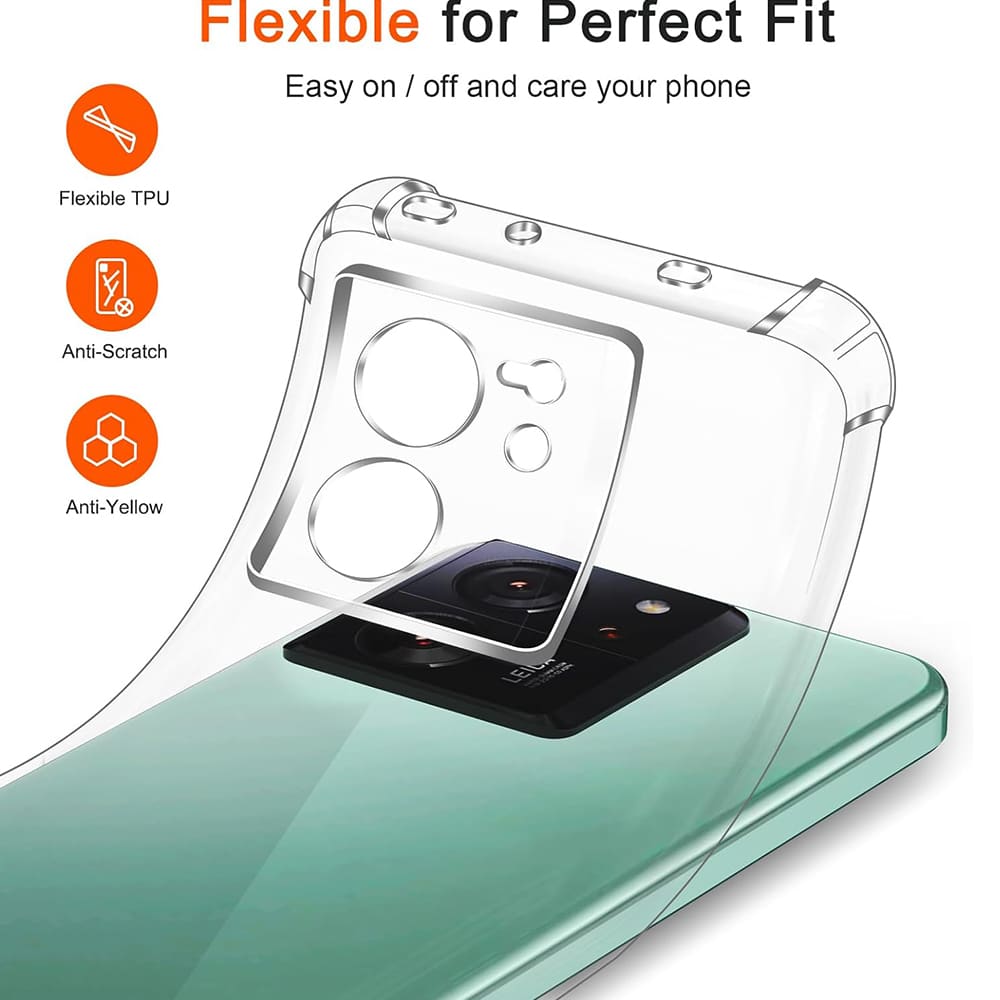 Techsuit Shockproof Clear Silicone prozorna maskica odporna na udarce za Xiaomi 13T / 13T Pro