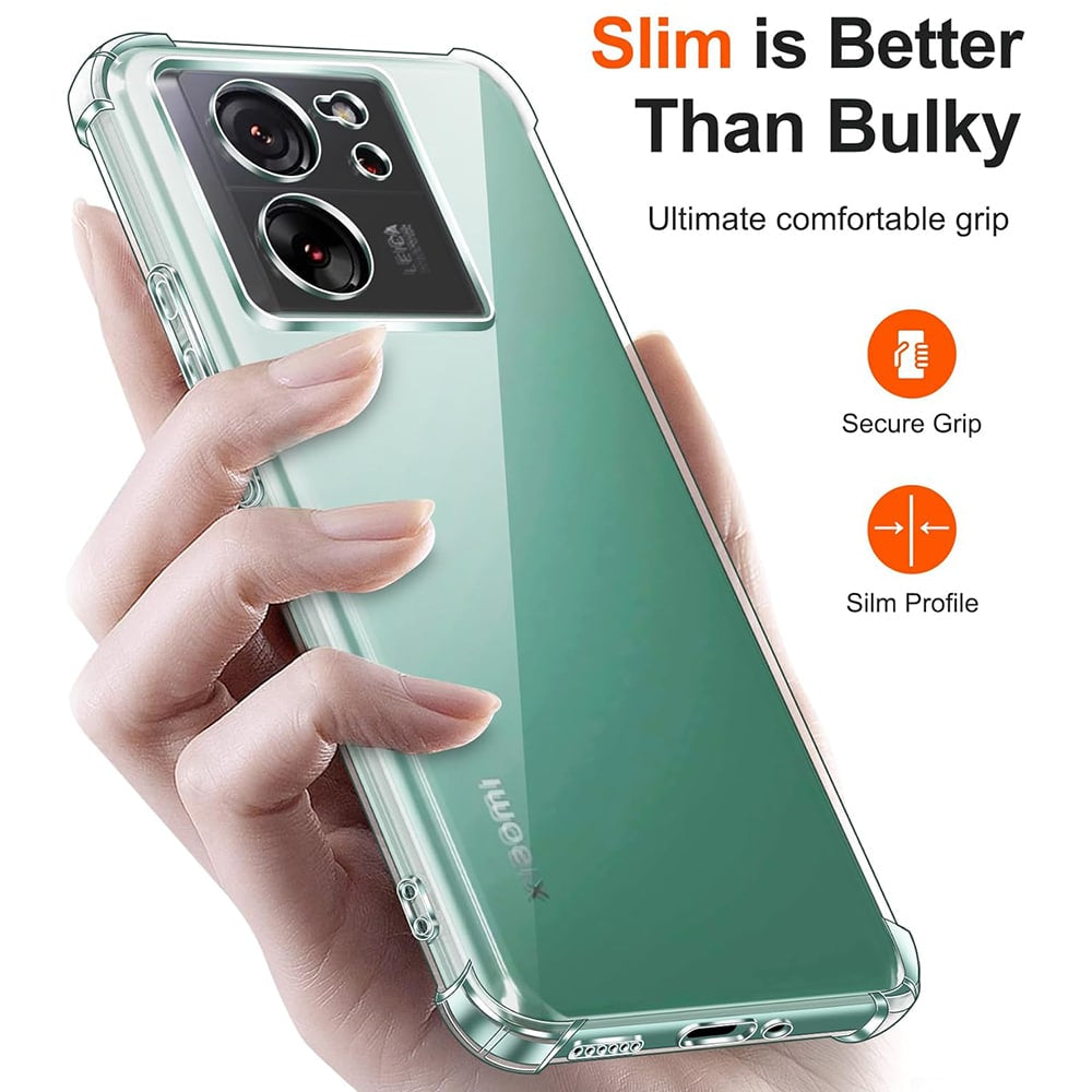 Techsuit Shockproof Clear Silicone prozorna maskica odporna na udarce za Xiaomi 13T / 13T Pro