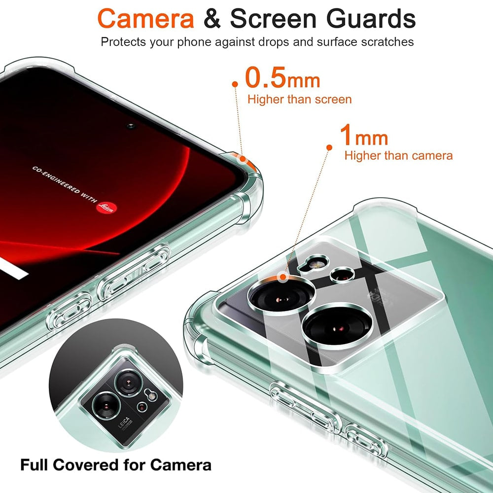 Techsuit Shockproof Clear Silicone prozorna maskica odporna na udarce za Xiaomi 13T / 13T Pro