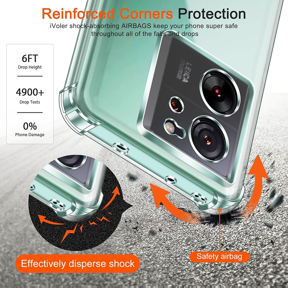 Techsuit Shockproof Clear Silicone prozorna maskica odporna na udarce za Xiaomi 13T / 13T Pro