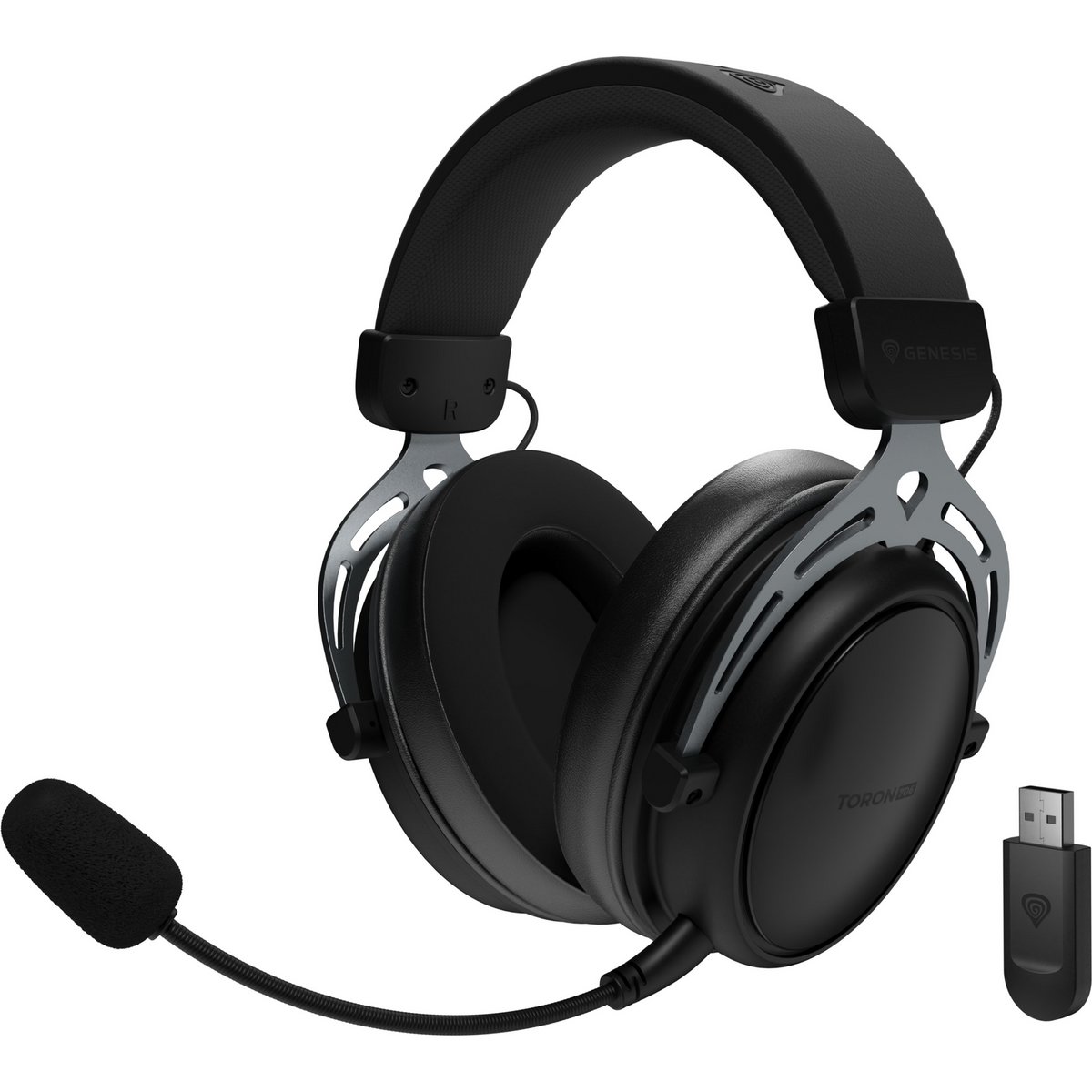 GENESIS Toron 706 Slušalice Žičano i bežično Obruč za glavu Igranje USB Tip-C Bluetooth Crno
