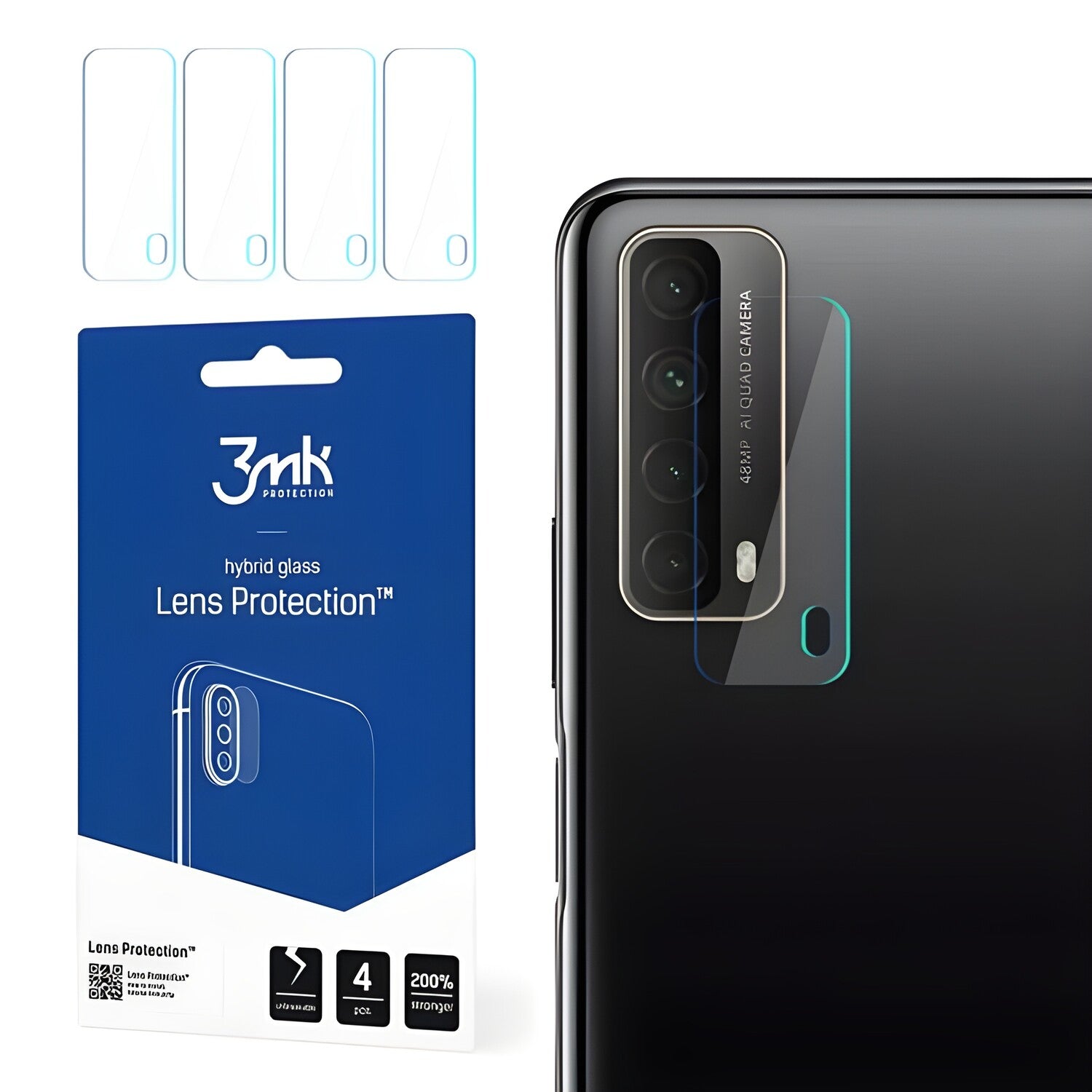 4x Staklo za kameru 3mk za Huawei P Smart 2021 - Prozirna KP14560