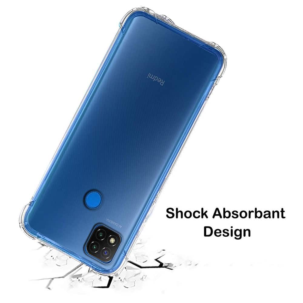 Techsuit Shockproof Clear Silicone prozoren ovitek, odporen na udarce, za Xiaomi Redmi 9C / Redmi 9C NFC