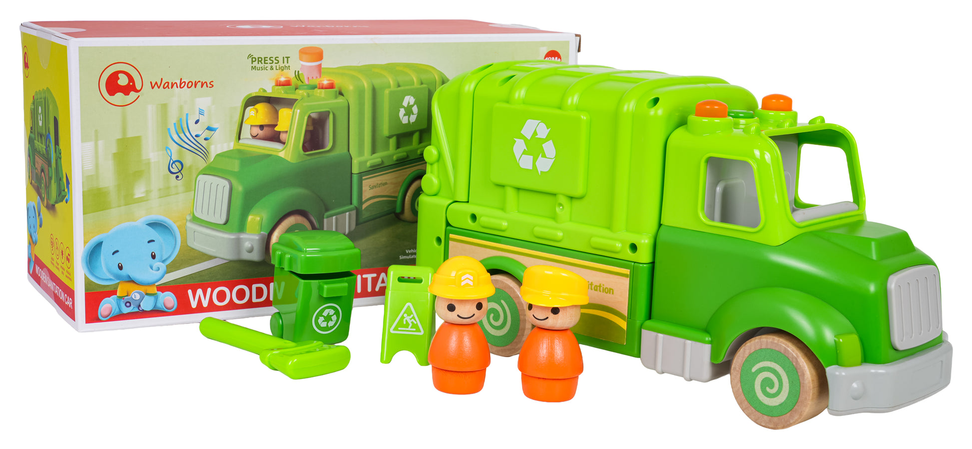 Wooden Garbage Truck