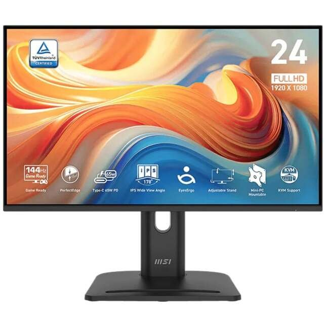 MSI Pro MP245PHGN E14 računalni monitor 60,5 cm (23.8") 1920 x 1080 pikseli Full HD LCD Crno