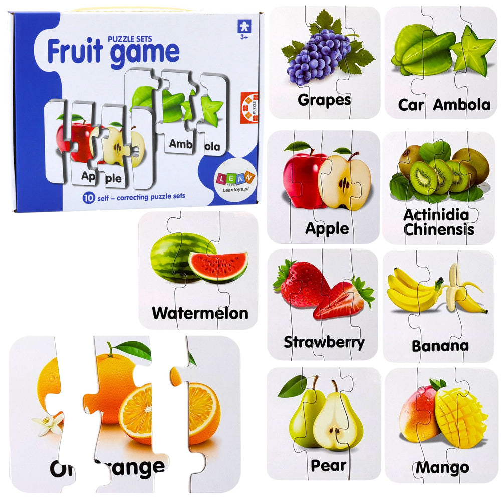 Educational Puzzle Fruit Jigsaw Puzzle 10 Connections