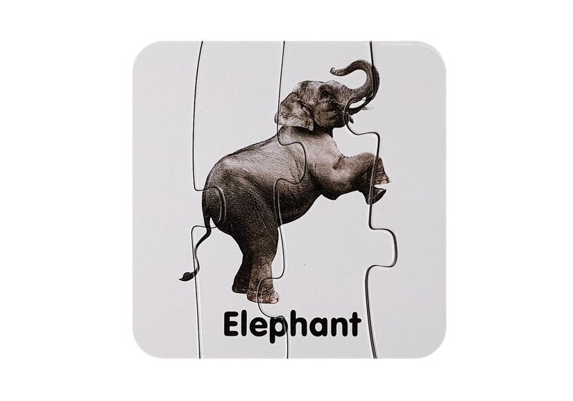 Educational Puzzle Wild Animals Puzzle 10 English Connections