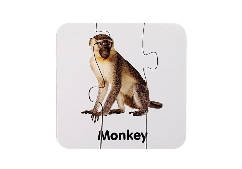 Educational Puzzle Wild Animals Puzzle 10 English Connections