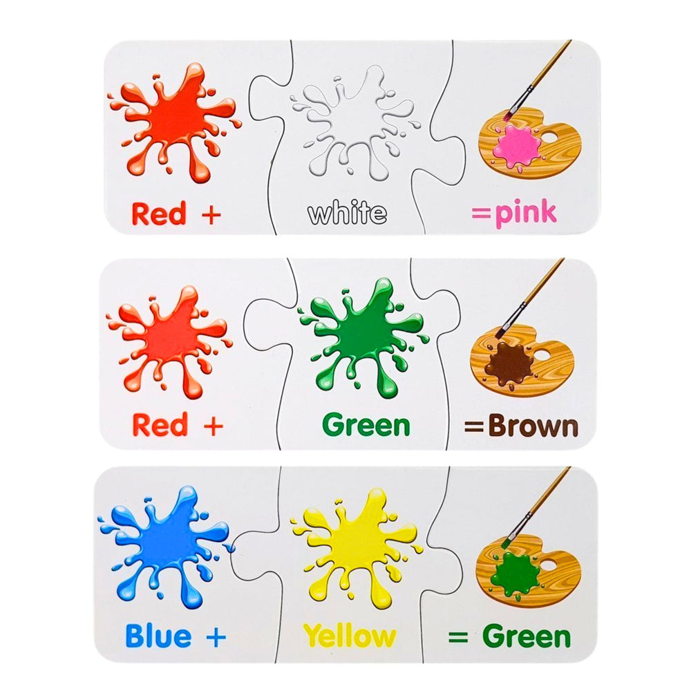 Puzzle Educational English Colors 10 Connections