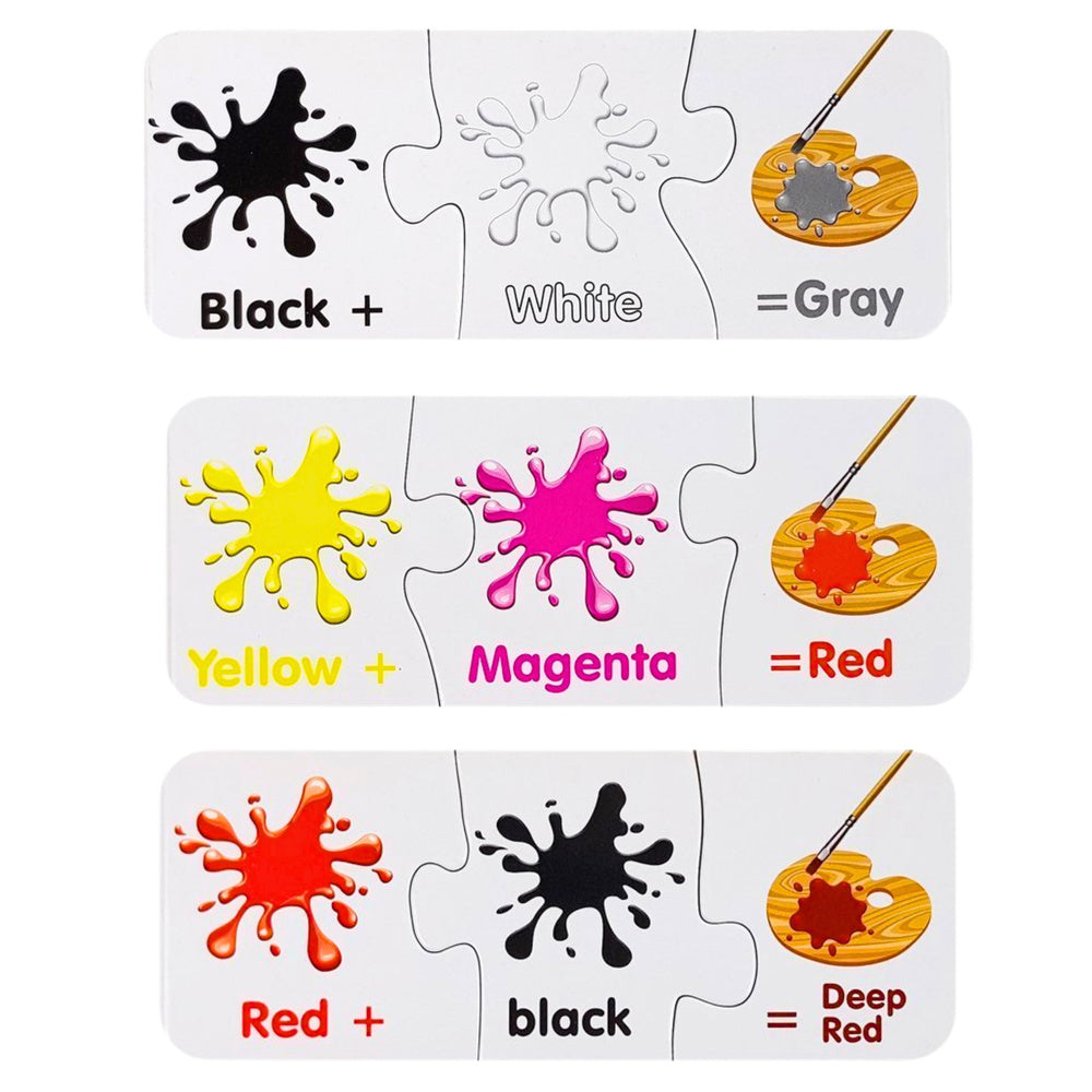 Puzzle Educational English Colors 10 Connections