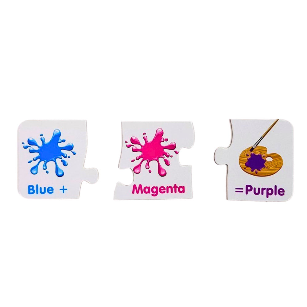 Puzzle Educational English Colors 10 Connections