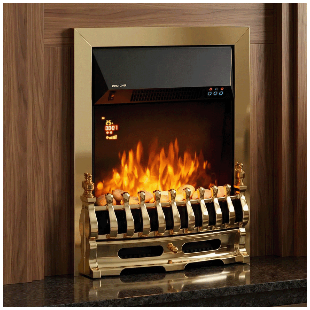 home Kamin, električni, ugradbeni, 2000W, daljinski upravljač - FKKI25G