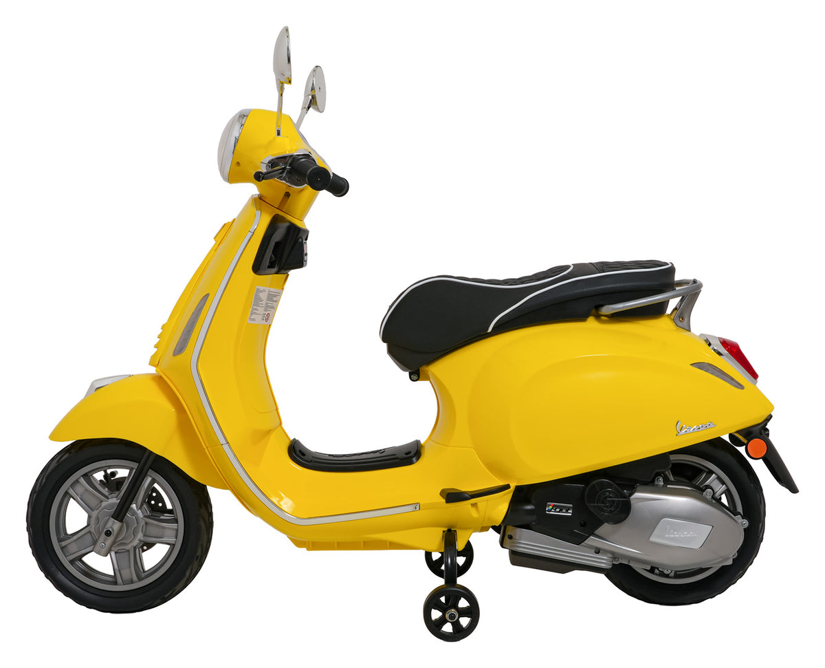 Licencirani motor na akumulator Vespa ROMA - žuta