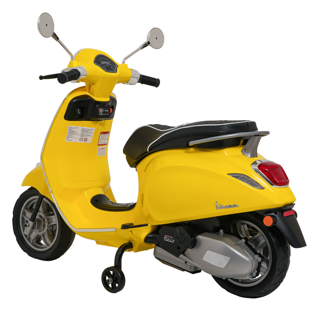 Licencirani motor na akumulator Vespa ROMA - žuta