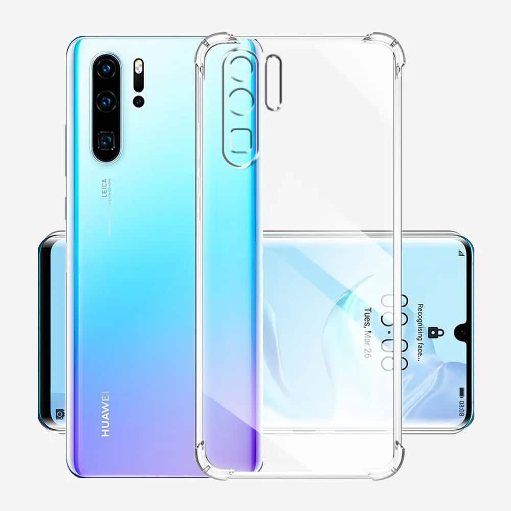 Techsuit Shockproof Clear Silicone prozorna maska, odporna na udarce, za Huawei P30 Pro / P30 Pro New Edition