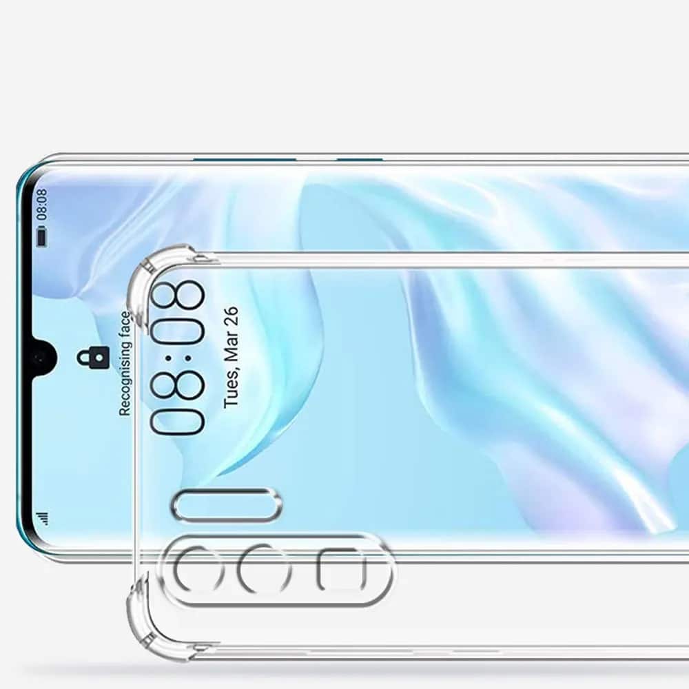 Techsuit Shockproof Clear Silicone prozorna maska, odporna na udarce, za Huawei P30 Pro / P30 Pro New Edition