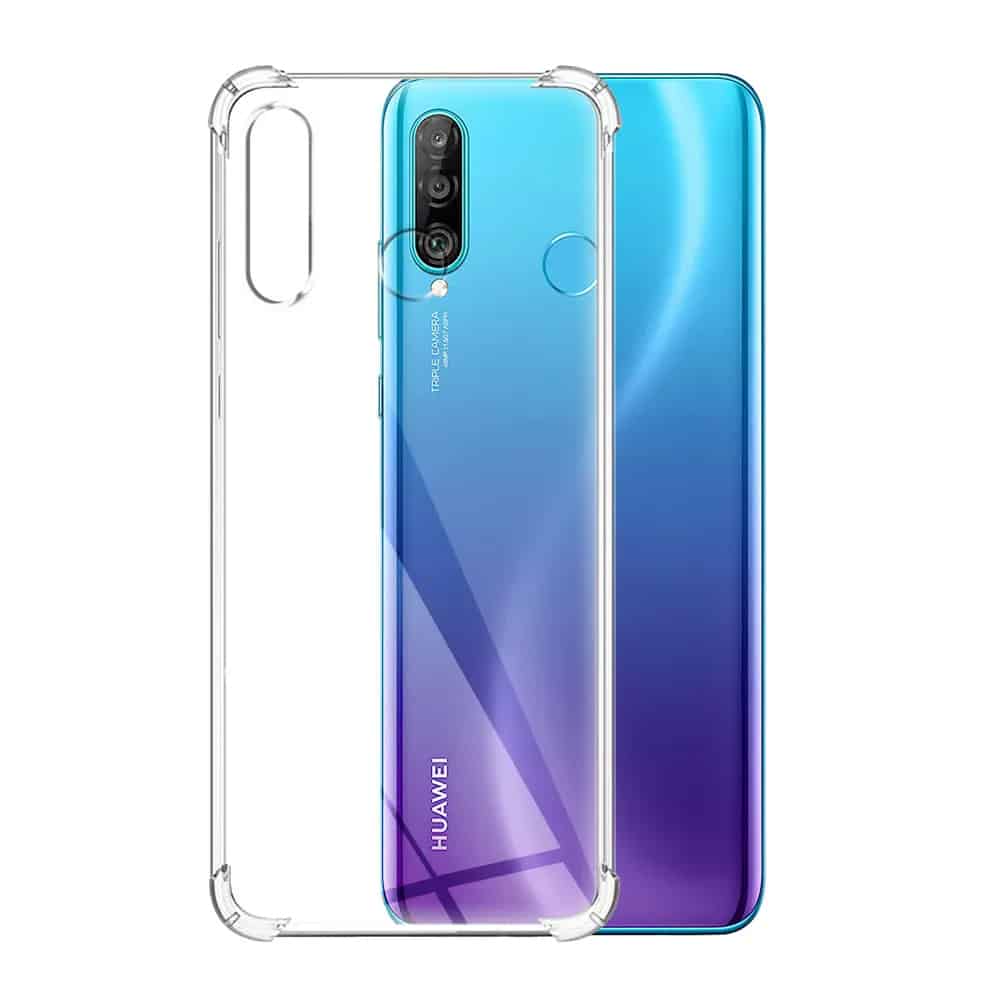 Techsuit Shockproof Clear Silicone prozoren ovitek, odporen na udarce za Huawei P30 Lite / P30 Lite New Edition