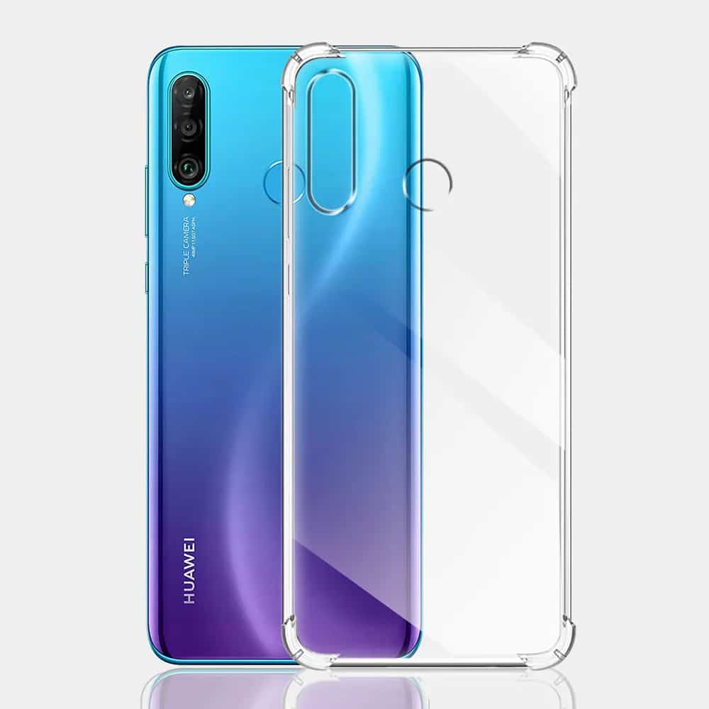 Techsuit Shockproof Clear Silicone prozoren ovitek, odporen na udarce za Huawei P30 Lite / P30 Lite New Edition