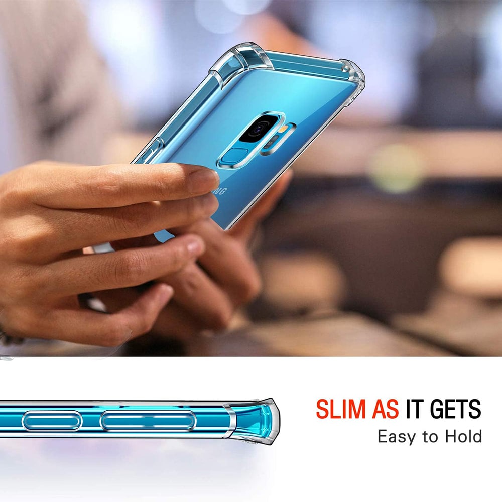 Techsuit Shockproof Clear Silicone prozoren ovitek odporen na udarce za Samsung Galaxy S9