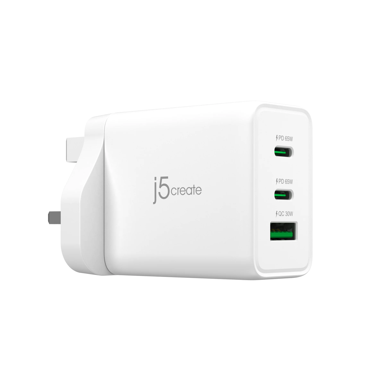 j5create JUP3365F-FN punjač za mobitel Slušalice, Mobilno računalo, Mobilni telefon, Prijenosno računalo, Prijenosna igraća konzola, Pametni sat, Tablet Bijelo AC Brzo punjenje U zatvorenom