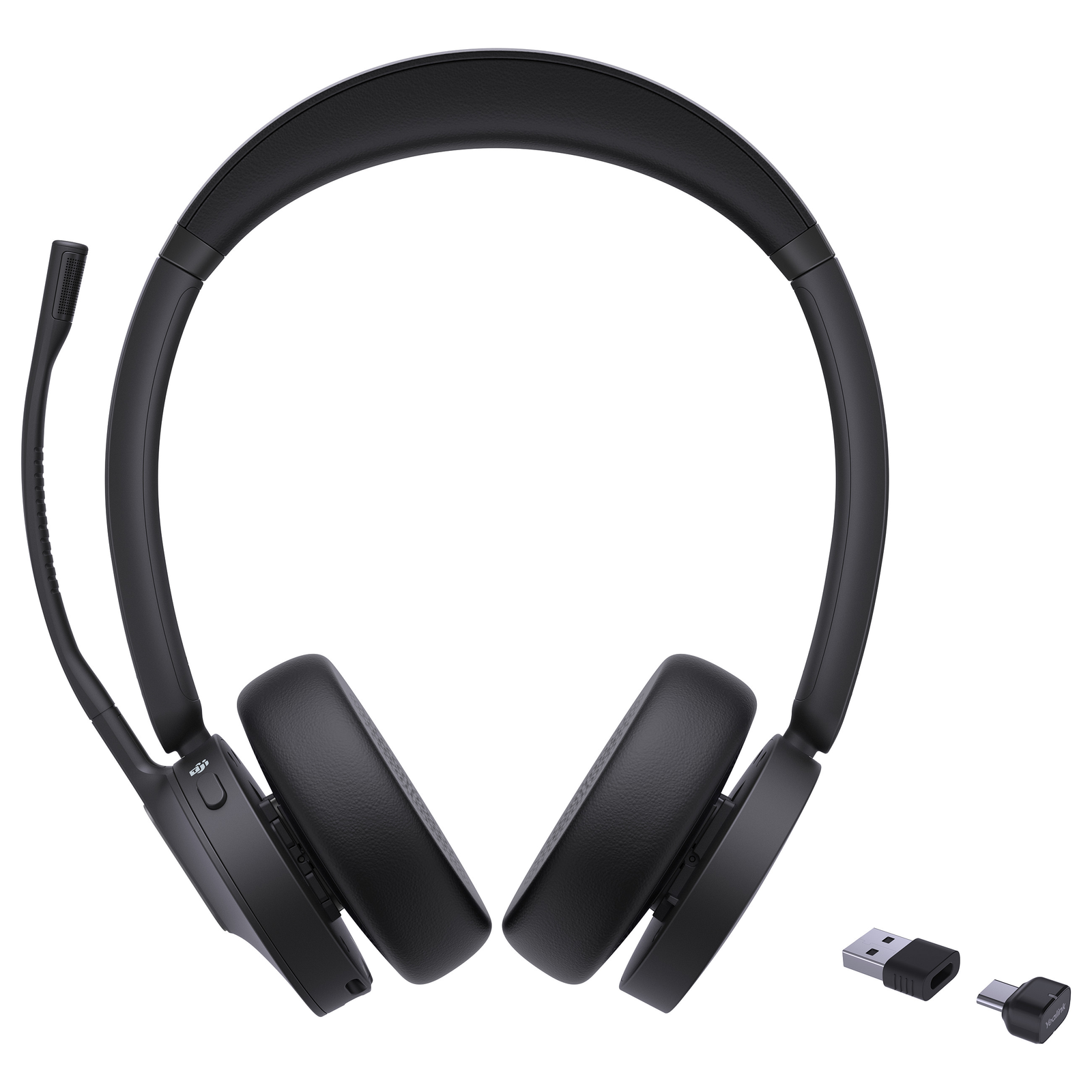 Yealink BH70 Dual Teams Slušalice Bežično Obruč za glavu Ured / pozivni centar USB Type-C / USB Type-A Bluetooth Crno