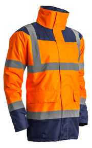 Signalizirajuća zaštitna Hi-viz jakna KETA narančasto-plava