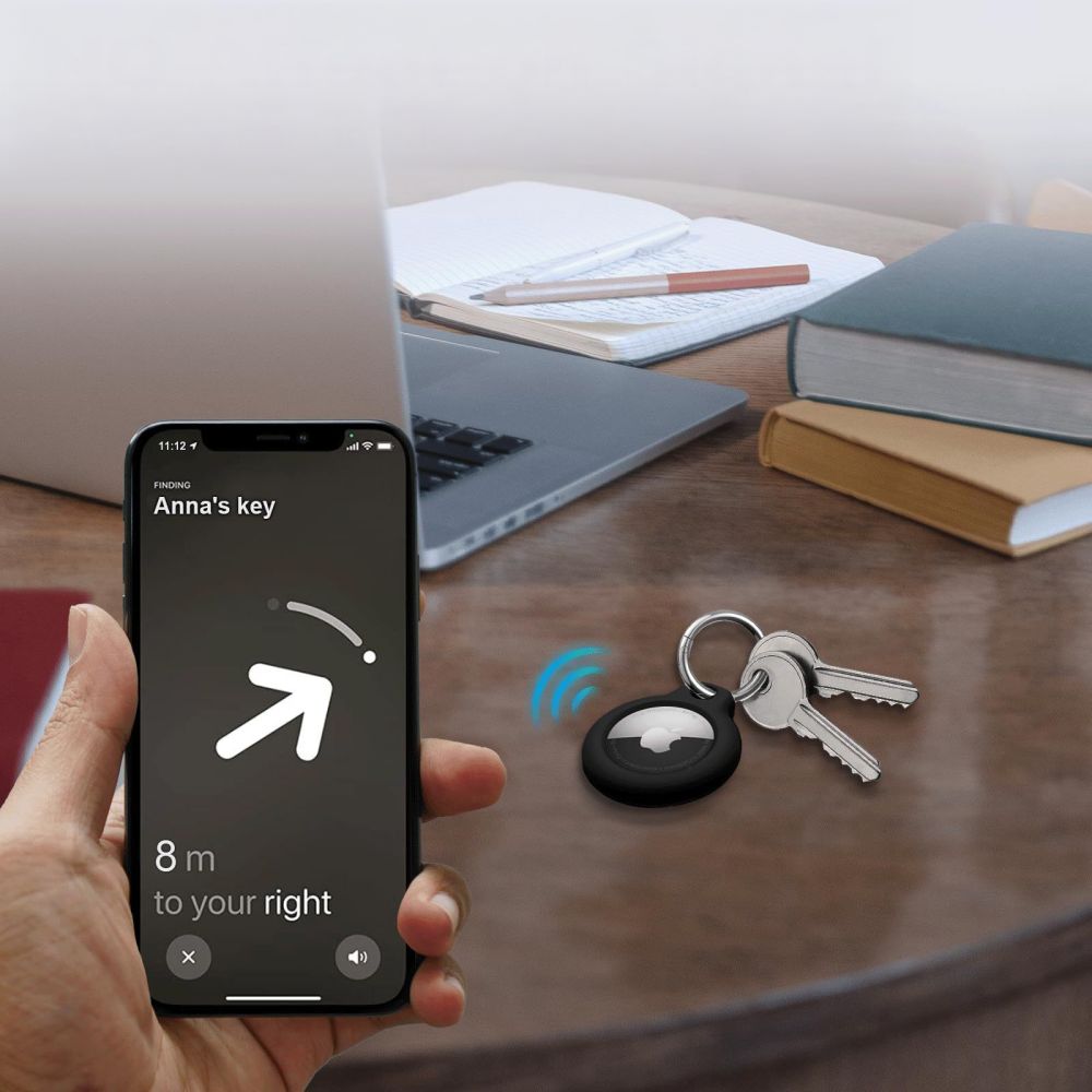 TECH-PROTECT TRPEŽNI ZAŠČITNI ETUIJI APPLE AIRTAG 1/2 - 4 KOSI črni