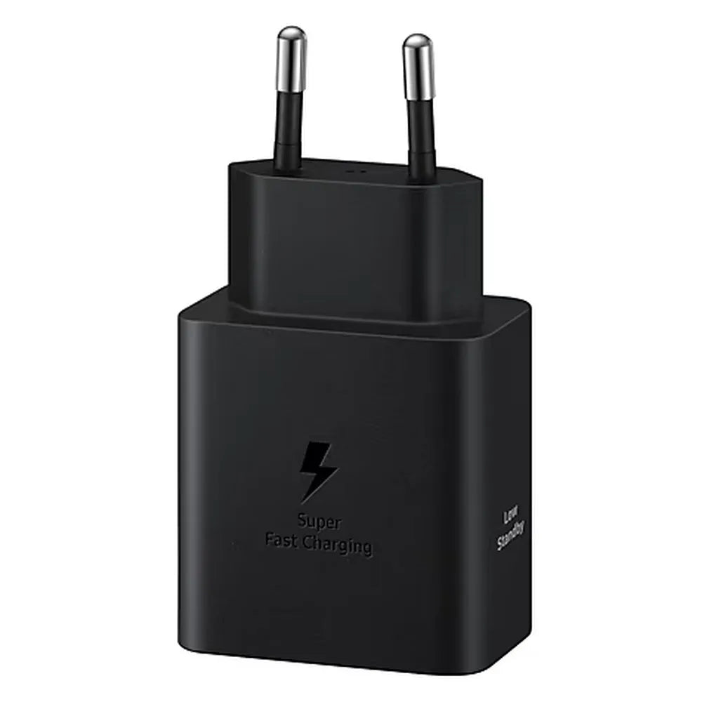 SAMSUNG originalni Type-C stenski polnilec + Type-C na Type-C kabel PD 3A 45W EP-T4511XBEGEU črn