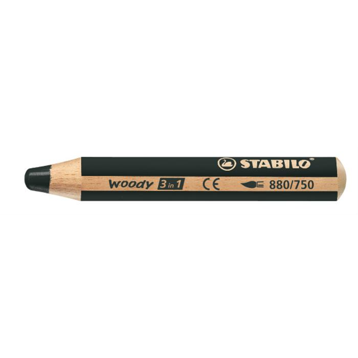 STABILO woody 3 in 1 Crno 1 kom