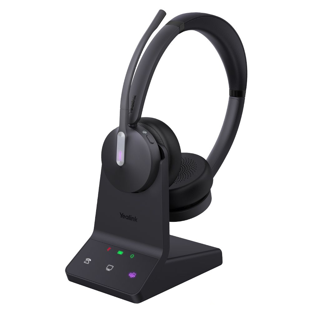 Yealink WH64 Dual Teams Slušalice Bežično Obruč za glavu Ured / pozivni centar Micro-USB Bluetooth Crno