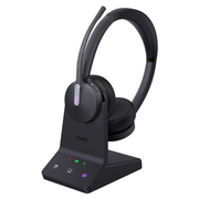 Yealink WH64 Dual Teams Slušalice Bežično Obruč za glavu Ured / pozivni centar Micro-USB Bluetooth Crno