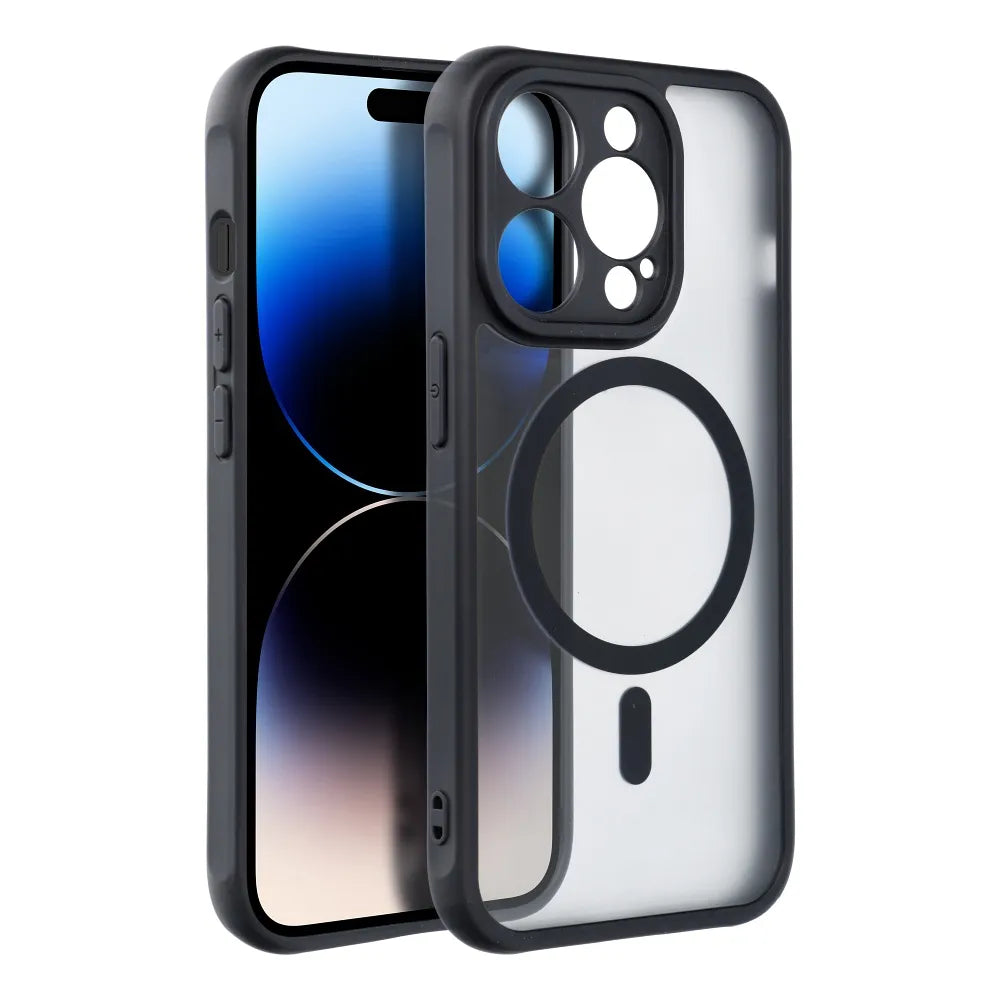 Popolnoma moten ovitek Mag Cover, združljiv z MagSafe za iPhone 14 Plus črn