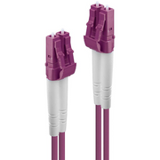 Lindy 46340 optički kabel 1 m LC OM4 Ljubičasto