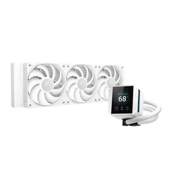 DeepCool Mystique 360 WH Procesor Sve-u-jednom vodeno hlađenje 12 cm Bijelo 1 kom