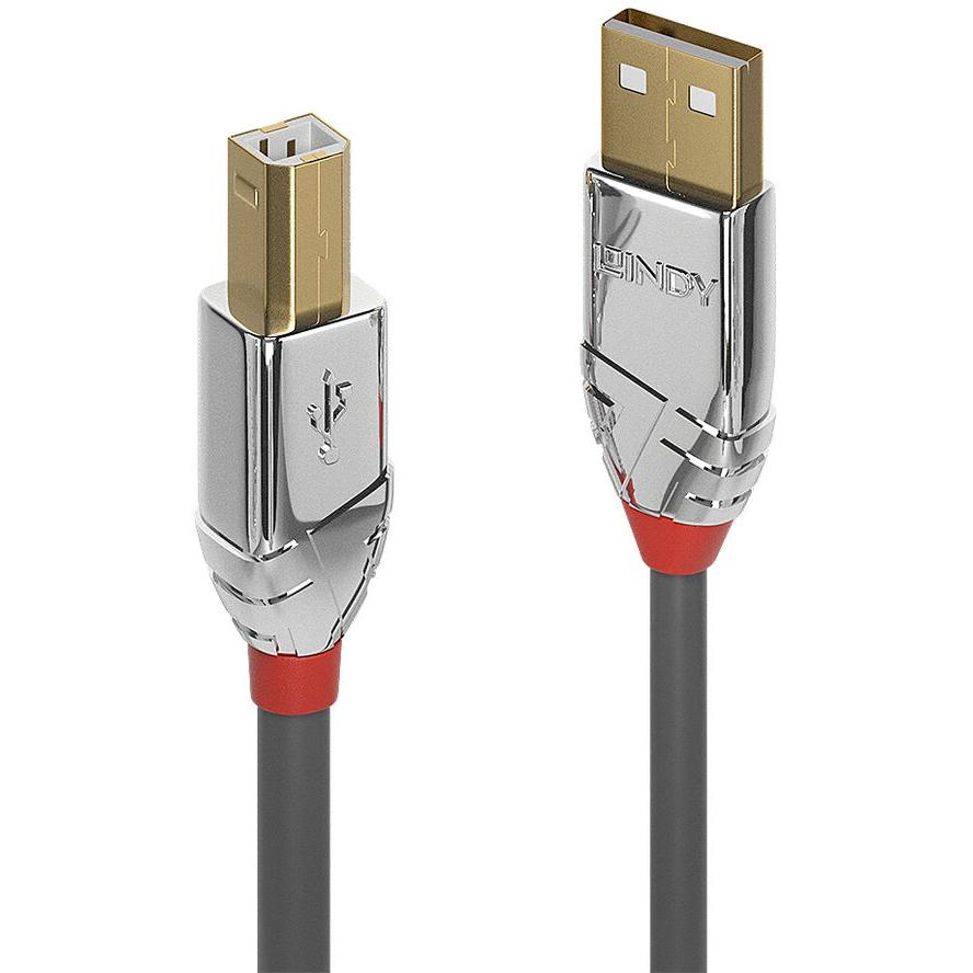 Lindy 36645 USB kabel 7,5 m USB 2.0 USB A USB B Sivo