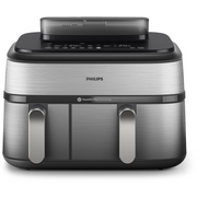 Philips 5000 series NA555/00 friteza Dvostruko 9 L Samostojeći 2750 W Friteza na vrući zrak Srebro