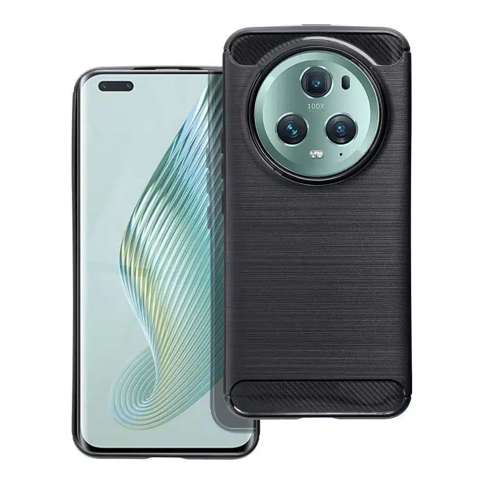 CARBON Case ovitek za HONOR Magic 5 Pro črn