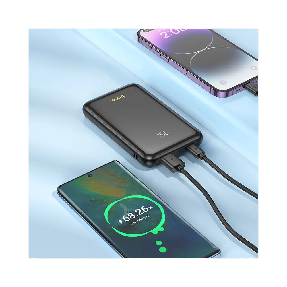 HOCO powerbank 10.000 mAh PD QC3.0 3A 22.5W Q21 črn