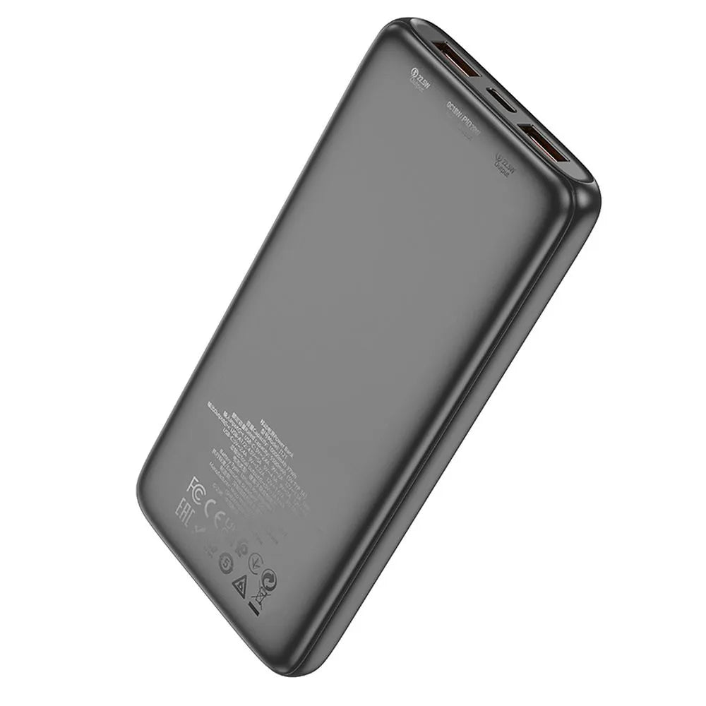 Prenosna baterija (Powerbank) HOCO - 10.000mAh PD 20W + QC3.0 22.5W J121 črna